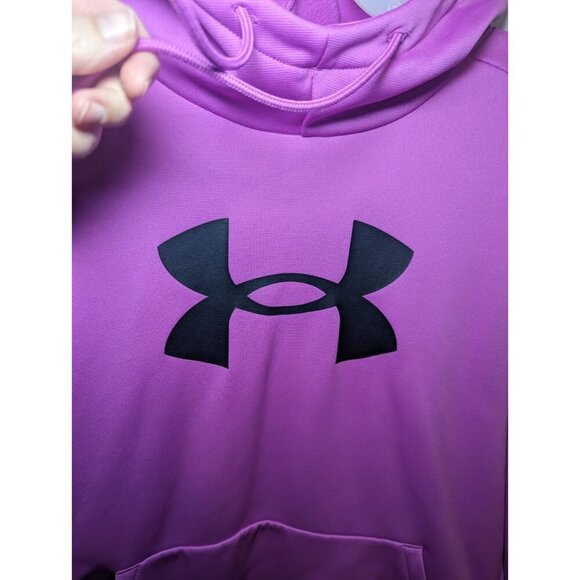 Under Armour Women's Size Medium Fleece BL Hdy Vivid Magenta Pullover Hoodie - Picture 4 of 14